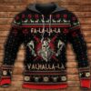 Viking Valhalla Black And Red 3D Hoodie
