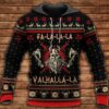 Viking Valhalla La Black And Red 3D Hoodie
