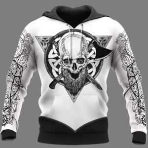 Viking Warrior Symbols 3D Hoodie And Shirt