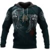 Viking Ying Yang Raven Valknut 3D Hoodie And Shirt