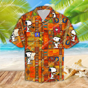 Vintage Snoopy Charlie Brown All Over Print Hawaiian Shirt
