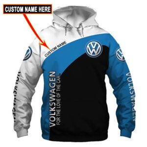 Volkswagen For The Love Of The Car Custom Personalized Name 3D Hoodie