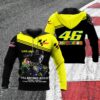 Vr 46 Valentino Rossi Thank You For The Memories 3D Hoodie
