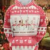 Warmest Holiday Greetings Flamingo Chritsmas 3D Hoodie