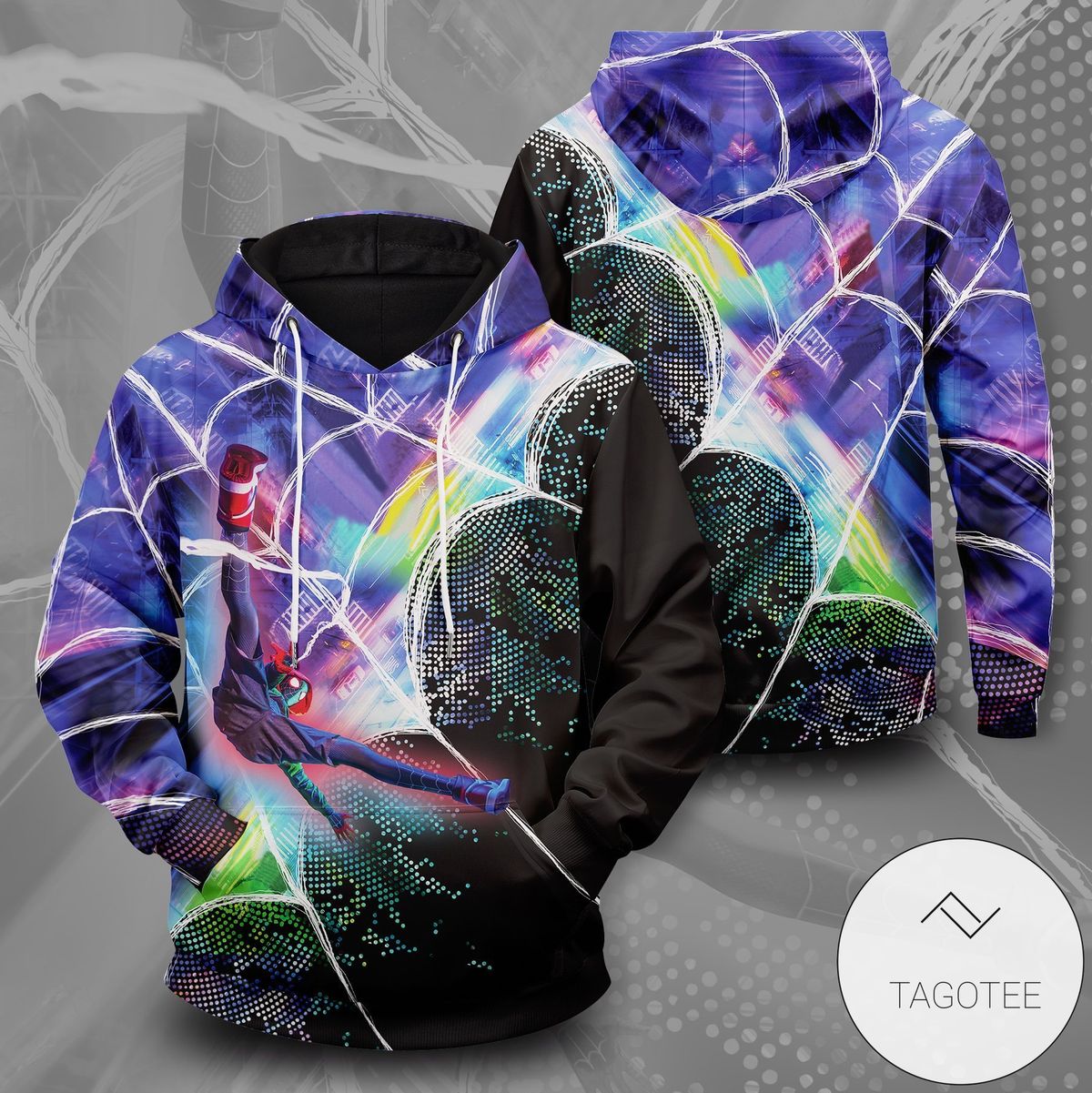 Web Slinger Miles Pullover Hoodie- Tagotee Web Slinger Miles Pullover Hoodie- Tagotee