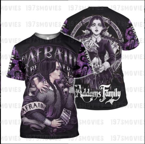 Wednesday Addams Custom Personalized Addams Family 3D Shirt Wednesday Addams Custom Personalized Addams Family 3D Shirt