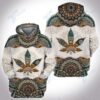 Weed Mandala 3D All Over Printed Hoodie And Shirt