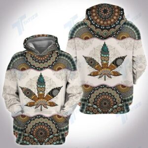 Weed Mandala 3D All Over Printed Hoodie And Shirt