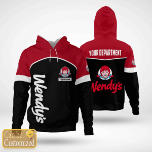 Wendys Custom Name And Department 3D Hoodie