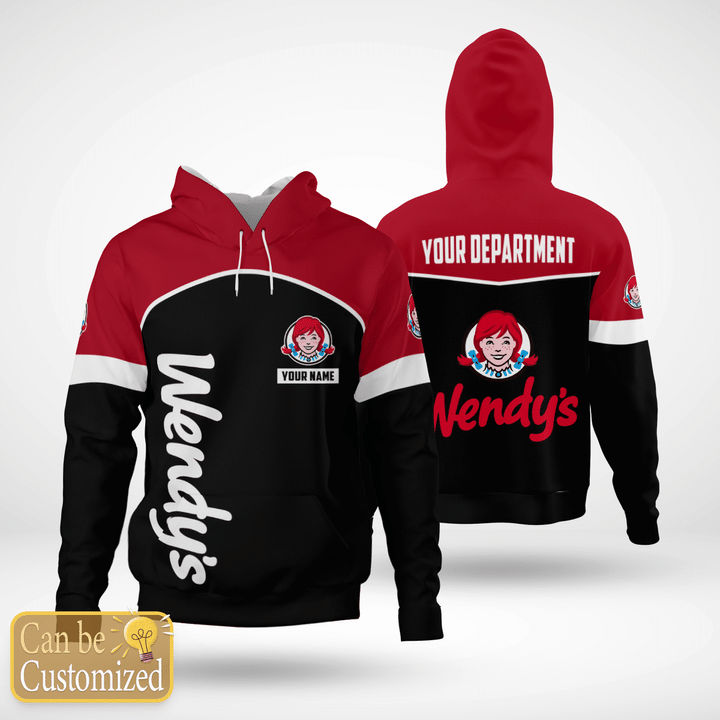 Wendys Custom Name And Department 3D Hoodie Wendys Custom Name And Department 3D Hoodie