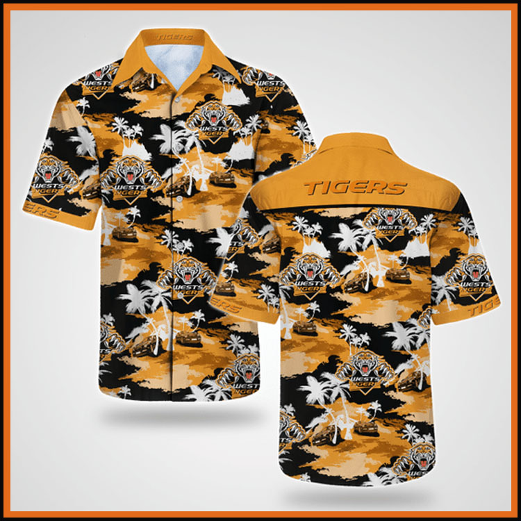 Wests Tigers Tommy Bahama Hawaiian Shirt Wests Tigers Tommy Bahama Hawaiian Shirt