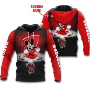 Wisconsin Badgers Mickey Custom Name Shirt