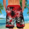 Wisconsin Badgers Tropical Hawaiian Shirt Short