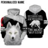 Wolf I Am A December Girl Never Mistake My Kindness For Weakness Custom Name 3D Hoodie