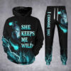 Wolf She Keeps Me Wild He Keeps Me Safe I Choose You 3D Hoodie