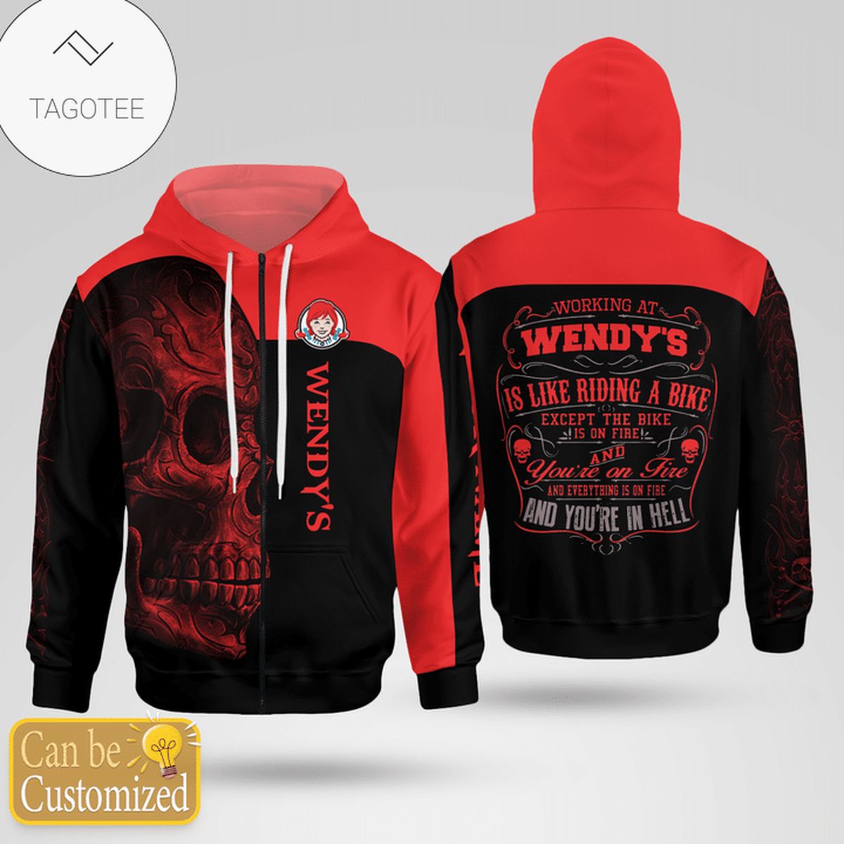 Working At Wendy’S Is Like Riding A Bike Hoodie- Tagotee Working At Wendy’S Is Like Riding A Bike Hoodie- Tagotee