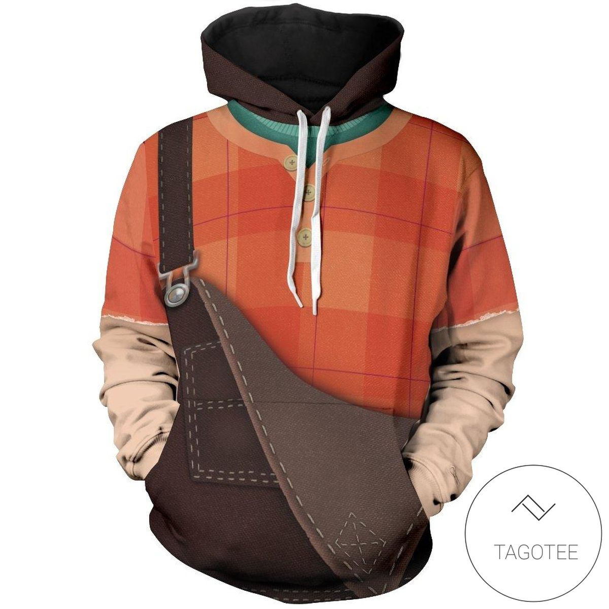 Wreck It Ralph Pullover Hoodie- Tagotee Wreck It Ralph Pullover Hoodie- Tagotee