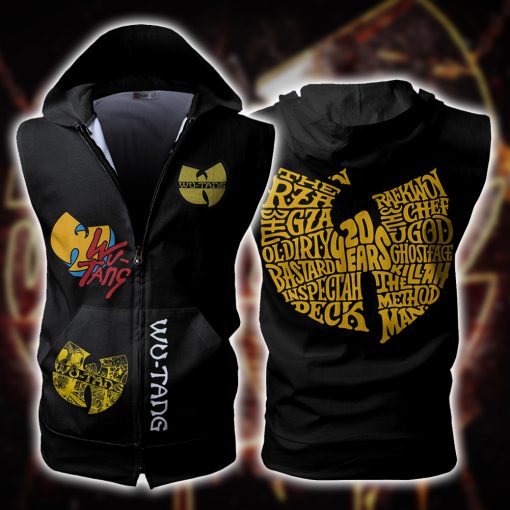 Wu Tang Sleeveless Vest Zip Hoodie Wu Tang Sleeveless Vest Zip Hoodie