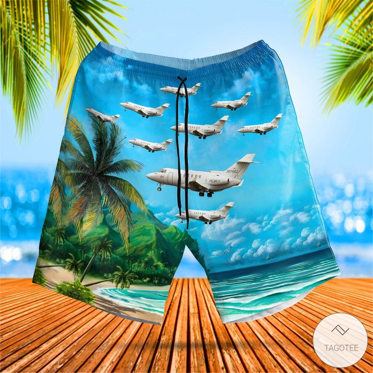 Xojet Raytheon Hawker 800Xp Hawaiian Shirt Xojet Raytheon Hawker 800Xp Hawaiian Shirt