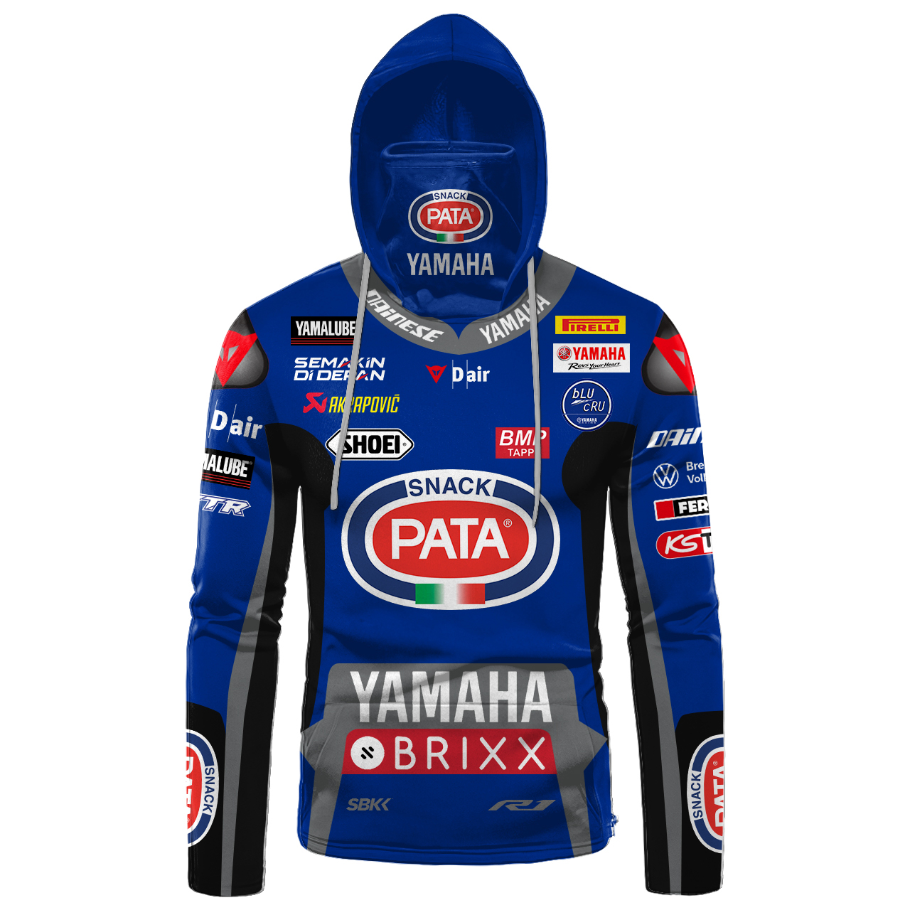 Yamaha Brixx Pata 3D Hoodie Mask Yamaha Brixx Pata 3D Hoodie Mask