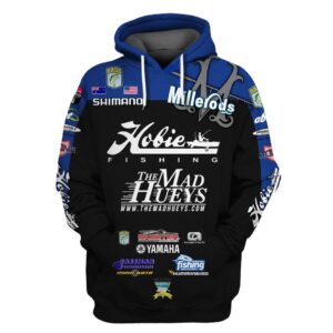 Yamaha Team Jocumsen Fear My Heart Hobie Fishing The Mad Hueys Millerods 3D Hoodie