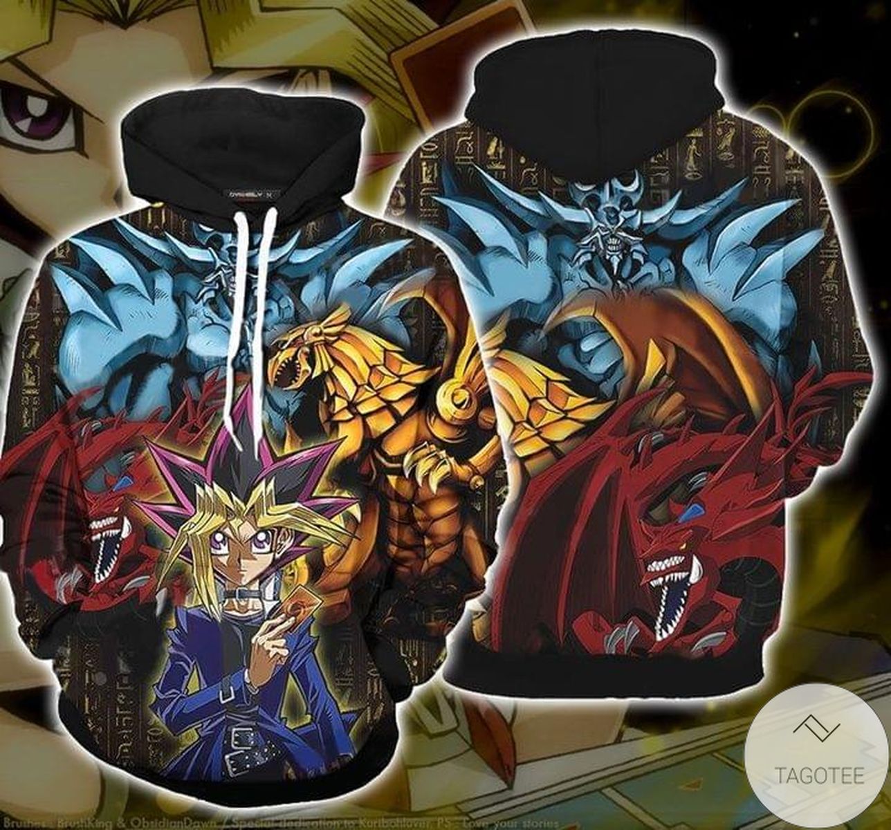 Yu Gi Oh! Obelisk Slifer And Ra Hoodie Yu Gi Oh! Obelisk Slifer And Ra Hoodie
