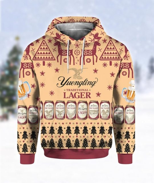 Yuengling Lager Beer All Over Print 3D Hoodie Yuengling Lager Beer All Over Print 3D Hoodie