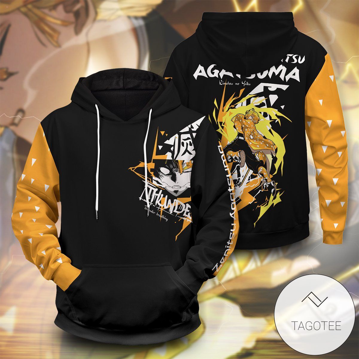 Zenitsu Thunders Pullover Hoodie Zenitsu Thunders Pullover Hoodie