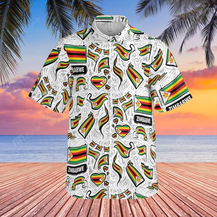 Zimbabwe Flag Hawaiian Shirt And Short – Limited Edition Zimbabwe Flag Hawaiian Shirt And Short – Limited Edition